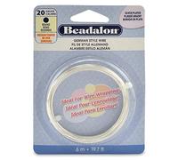 German Style Wire, Round, Silver Plated, 20 gauge, 6 -Meters by Beadalon