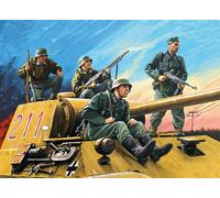 German Tank Riders (1942-1945), (4 Figurines) 1:3 5 Plastique Model Kit Icm