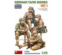 German Tank Riders Set 1. Resin Headsmaquette Figurine German Tank Riders Set 1.