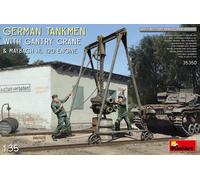 German Tankistes W.Portique Crane & Maybach Hl 120 Moteur 1:3 5 Plastique Model