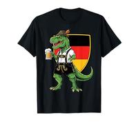 German Trex Dinosaur Lederhosen Oktoberfest Bière T-Shirt