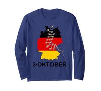 German Unity Day Vintage 90s Allemagne 3 Octobre 1990 Octobre Manche Longue