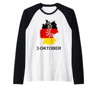 German Unity Day Vintage 90s Allemagne 3 Octobre 1990 Octobre Manche Raglan