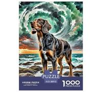 German Wirehaired Pointeur 1000 Pièces Puzzle Impossible Décoration De La Maison Classiques Cadeau Adultes Et Enfants À Partir De 14 Ans 52x38cm/1000pcs