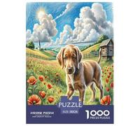German Wirehaired Pointeur Puzzle 1000 Pièces Educa Jouet en Bois Cadeau Unique Décoration Intérieure Jeu Éduchatif Challenge Toy pour Adultes Et Enfants À Partir De 12 Ans 38x26cm/1000pcs