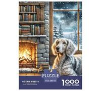 German Wirehaired Pointeur Puzzle 1000 Pièces Puzzles Premium Collection Spéciale Idée Cadeau De Qualité Adultes Et Enfants À Partir De 12 Ans 52x38cm/1000pcs