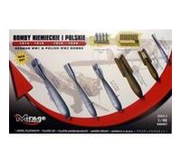 German Wwi & Polish Wwii Bombs Max Set - 1:48e - Mirage Hobby G