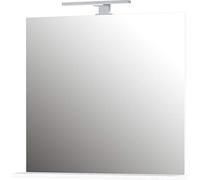 Germania 1429-84 Miroir avec étagère et éclairage LED Blanc 76 x 75 x 15 cm