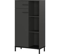 Germania Armoire à dossiers 2235-547 GW-Rovigo, en Graphite, la Porte ne Ferme Que 2/3 de l'armoire, 64 x 120 x 34 cm (LxHxP)