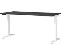 Germania Bureau 7907-569, en Graphite/Blanc, réglable en Hauteur, 120 x 120 x 80 cm (LxHxP)