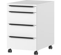 Germania Caisson à roulettes 4377-84, en Blanc, avec Compartiment à ustensiles, 42 x 63 x 60 cm (LxHxP)