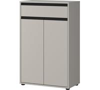 Germania Commode 2202-186 GW-Lemont, en Gris Pierre, avec Rembourrage pour Portes et tiroirs, 63 x 98 x 34 cm (LxHxP)
