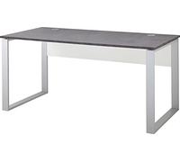 GERMANIA DIE MÖBELMACHER 4150-261 Bureau GW-Altino en Blanc/basalto-Sombre, 158 x 75 x 79 cm (LxHxP)