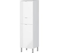 GERMANIA DIE MÖBELMACHER Armoire, Bois d'ingénierie Métal Chêne Acrylonitrile butadiène styrène, Blanc, B/H/T 34/120/34 cm 8532-84