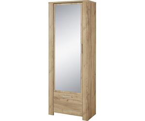 GERMANIA DIE MÖBELMACHER Armoire-penderie 3959-243 GW-Castera, en Chêne-Navarra repro, avec Porte Miroir, 74 x 198 x 41 cm (lxhxp)