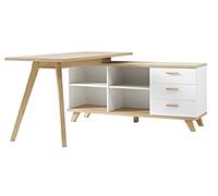 GERMANIA DIE MÖBELMACHER GW-4058 Oslo Bureau, Chêne, Taupe, 144 x 75 x 145 cm