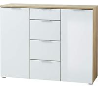 Germania GW-Telde Commode Chêne Navarra Blanc 1050 x 1350 x 400 mm