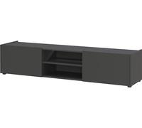 Germania Lowboard 0457-547, en Graphite, Montage Vertical ou Suspendu, 164 x 35 x 40 cm (l x h x p)