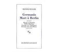 Germania mort à Berlin - et autres textes - Heiner Muller - Minuit - Livre