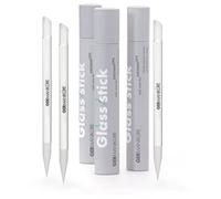 GERMANIKURE Lot de 3 bâtonnets en verre pour cuticules - Repousse-cuticules, dissolvant, lime à ongles et callosités - Fabriqué de manière éthique en République tchèque