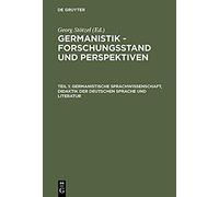 Germanistische Sprachwissenschaft, Didaktik Der Deutschen Sprache Und Literatur