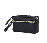 GERMANUS 4051 Étui à clés en cuir, Croco noir, Classique