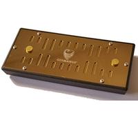 GERMANUS Cassette Métallique Humidificateur à Humidor à Cave à Cigares en Or