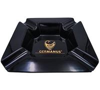 GERMANUS Grand Cendrier Cigare "Monument I" Noir Or, 22 x 22 x 5 cm
