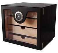 GERMANUS Humidor Cave à cigares (Noir)