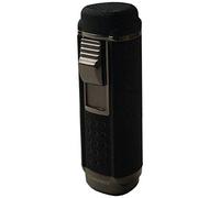 GERMANUS Jetflame Briquet Allume Cigare avec 4 Flammes, Noir