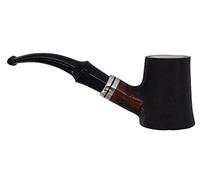 GERMANUS Pipe à tabac fabriquée en Italie avec insert en mousse de mer et sac à pipe, filtre de 9 mm, n° 17