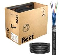 Germany B.e.s.t 200M CAT 8 Câble enterré réseau Câble de réseau extérieur Câble LAN Ethernet S/FTP 40 Gbit/s Cat 8 cuivre pur Câble de données PoE++ LSZH Câble de données Simplex
