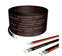 Germany B.e.s.t Câble solaire Duplex 4 mm² - Câble PV 4 mm² - Certifié TÜV - En cuivre - Câble photovoltaïque - 50 m - Noir et rouge