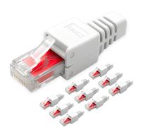 Germany B.e.s.t Lot de 10 fiches réseau RJ45 CAT6 sans outil - Connecteur de câble LAN UTP sans outil pour CAT5, CAT6, CAT7 - Convient pour les câbles de pose et de raccordement