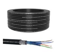 Germany B.e.s.t Simplex CAT 8 - Câble de réseau pour extérieur, 100 m, sans halogène, 40 Gbps, CAT8, CAT8.1 LAN