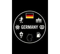 Germany: Graph Paper Notebook: Minimalist German Icons Edition | 5x5 Grid Journal | Nations of the World Series