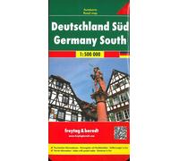 Germany south - Echelle 1 : 500000, Edition trilingue allemand-anglais-français - Collectif - Freytag Et Berndt - Atlas / carte