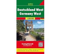 Germany West Road Map 1:500 000