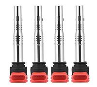 Germban 06E905115E 07K905715F Lot de 4 bobines d'allumage d'angle gauche pour A-D A4 S4 A5 A6 S6 Alroad A7 A8 Q5 Q7 R8 2.8 3.0 3.2 V6 4.2 V8