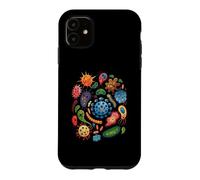 Germes et microbes colorés Mignons Dessins animés Sciences biologie Coque pour iPhone 11