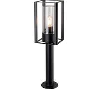 GERMINA DER ELECTRIKER poste de jardín 50 cm lámpara de pie para exterior E27, iluminando el camino de entrada, Negro