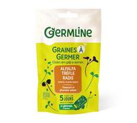 GERM'LINE - Graines À Germer Bio Alfa Trèfle Radis 150G - Lot De 3