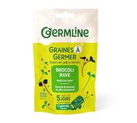 GERM'LINE - Graines à Germer Brocoli Rave Bio | Saveur Intense & Notes Piquantes | Riche en Protéines & Fibres | Facile à Cultiver | Sachet 150g | Fabrication Française