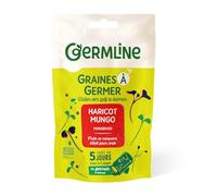 GERM'LINE - Graines à Germer Haricot Mungo Bio | Pousses Tendres & Saveur Douce | Riche en Protéines & Fibres | Facile à Cultiver | Sachet 200g | Fabrication Française