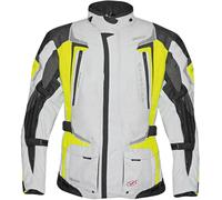 Germot Allround veste textile de moto imperméable, noir-gris-jaune, taille 30