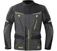 Germot Argos veste textile de moto imperméable, noir-gris-jaune, taille 2XL pour homme