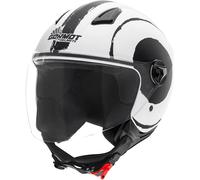 Germot GM 196 Decor Casque Jet, noir-blanc, taille M pour homme