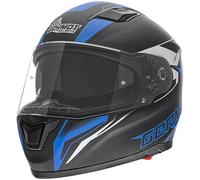 Germot GM 330 Décor Casque couleur : noir mat/bleu, taille : XS (53/54)