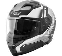Germot GM 350 Dekor, casque intégral S Mat Noir/Gris/Blanc Mat Noir/Gris/Blanc