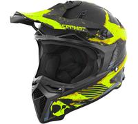 Germot GM 540 Casque de motocross, noir-gris-jaune, taille S pour homme